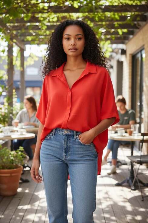 Hyfve Flowy Dolman Blouse - Picture 4 of 4